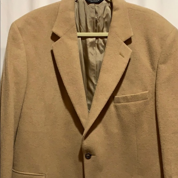 JOS A BANKS 46R CAMEL HAIR JACKET/BLAZER 2BUTTON